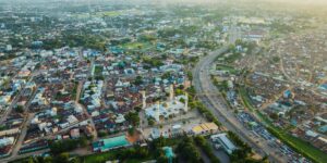 Aerial view of Kaduna city
