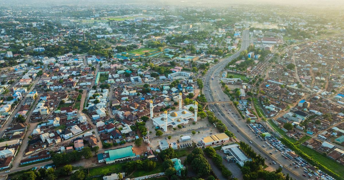 Aerial view of Kaduna city