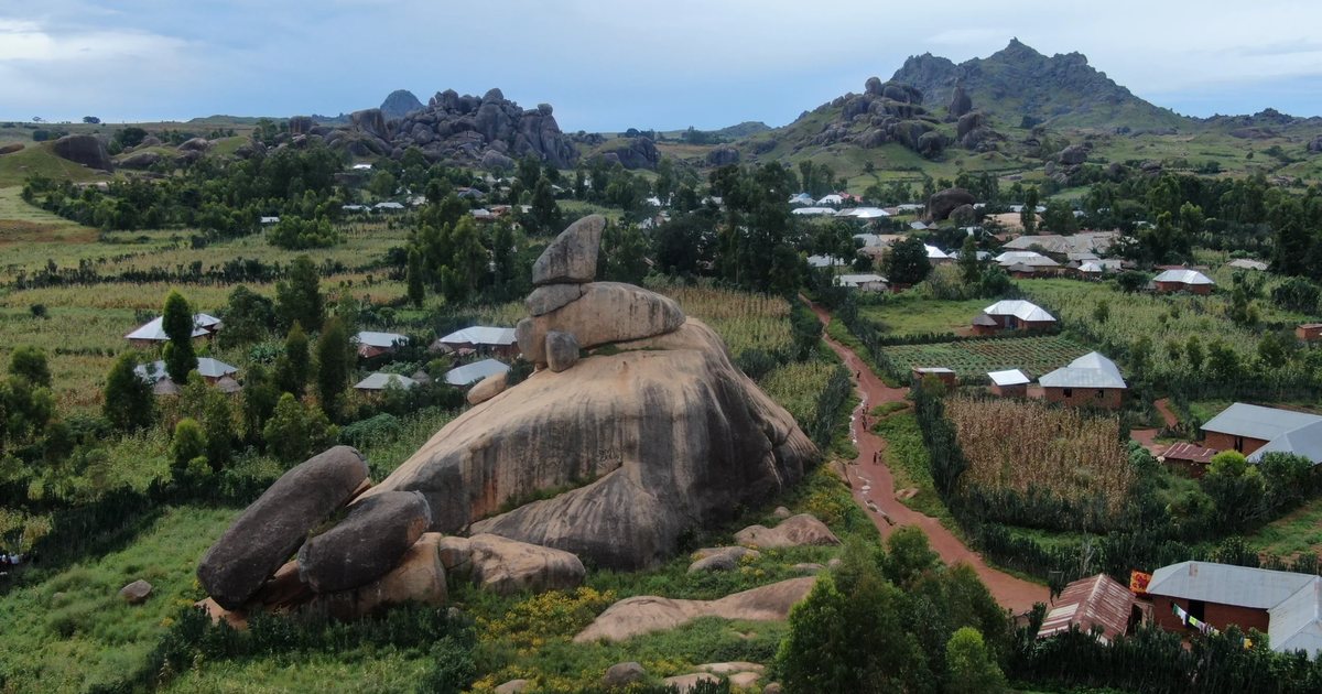 The rocky landscape around Jos in Plateau State