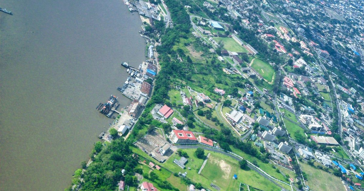 Aerial view of Calabar, capital of Cross River State