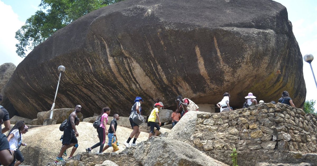 Olumo Rock in Abeokuta, capital of Ogun State