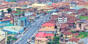 The rooftops of Ibadan, capital of Oyo State