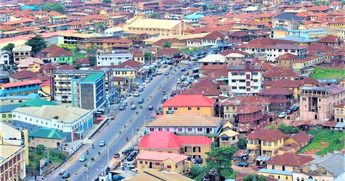 The rooftops of Ibadan, capital of Oyo State