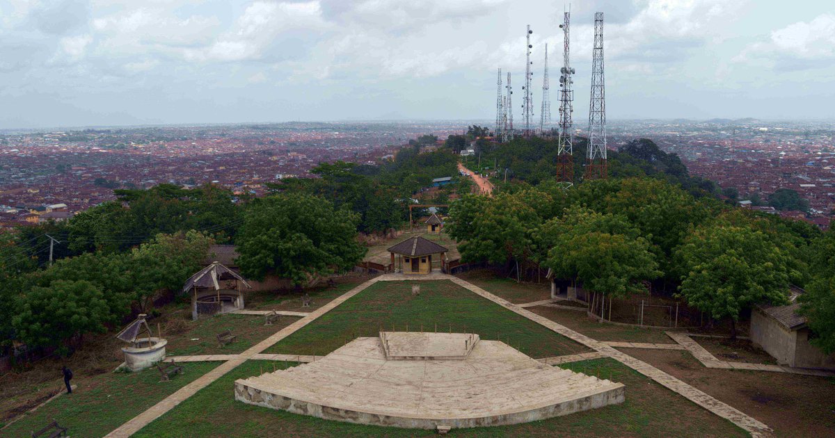 Aerial view of Ibadan from the Bowen Tower, South West zone