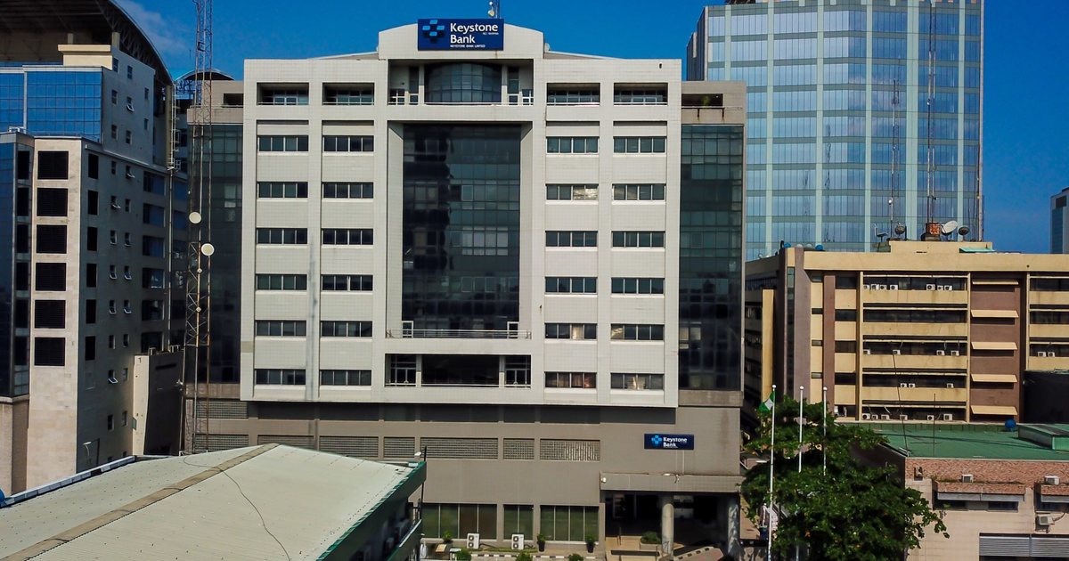 A Keystone Bank building in Nigeria