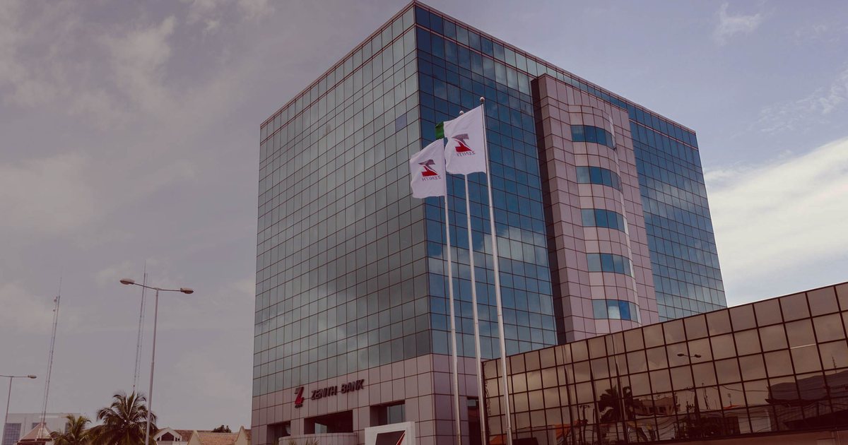 The Zenith Bank head office building in Lagos